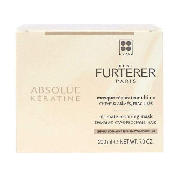 Furterer Absolue Kératine masque réparateur ultime cheveux abimés, fragilisés (200 ml)