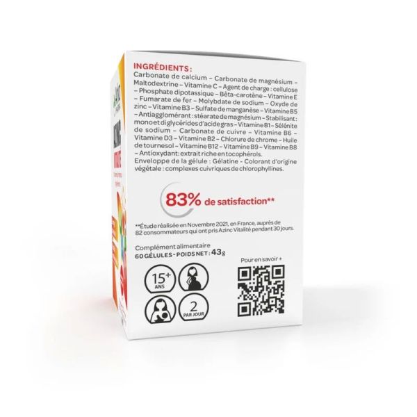 Arkopharma Azinc Vitalité (Offre spéciale 60 gélules + 14 offertes)