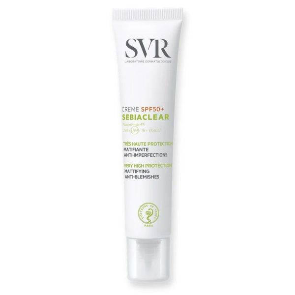 Sebiaclear Crème SPF50+ très haute protection matifiante anti-imperfections (40 ml)