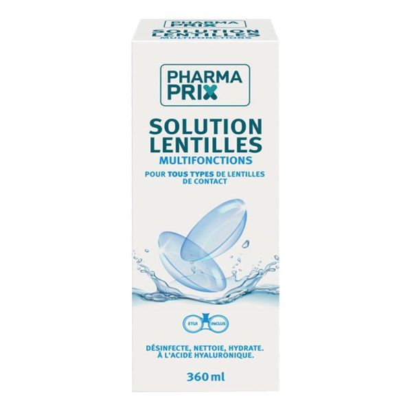 Solution Lentilles multifonctions à base d’acide hyaluronique (360 ml)
