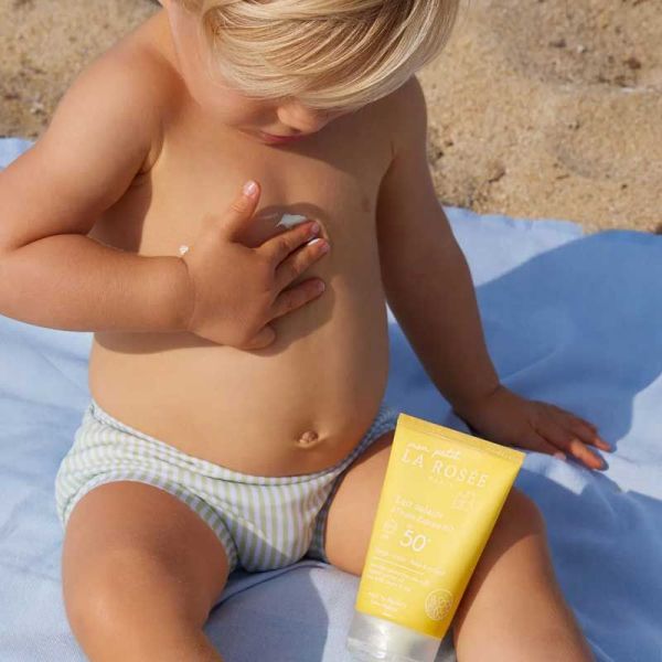 Mon Petit La Rosée Lait solaire bébé SPF 50+ à l'huile d'abricot bio (125 ml)
