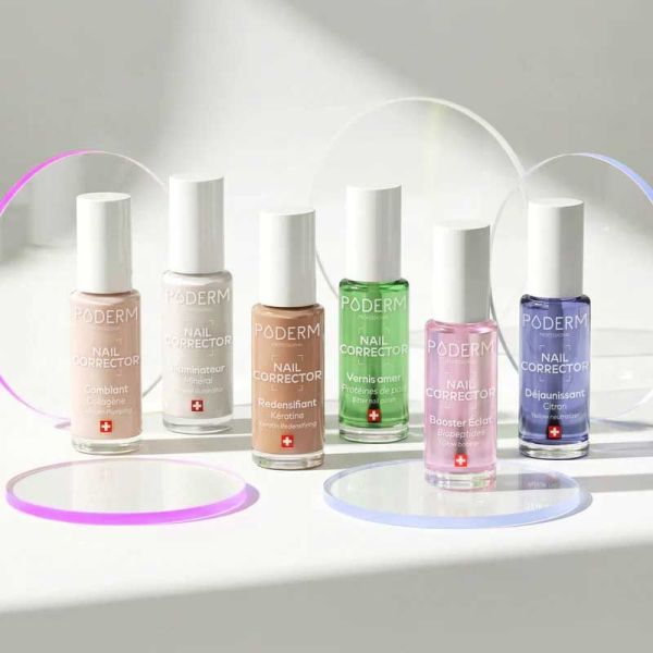 Poderm Professionnal Nail Corrector Vernis Redensifiant à la Kératine (8 ml)