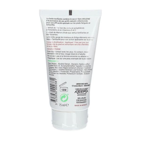 D'Âme Nature Akileïne Gelée Tonifiante (75 ml)