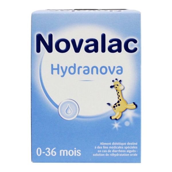 Novalac Hydranova Solution de Réhydratation Orale en poudre 0-36 mois (10 sachets)