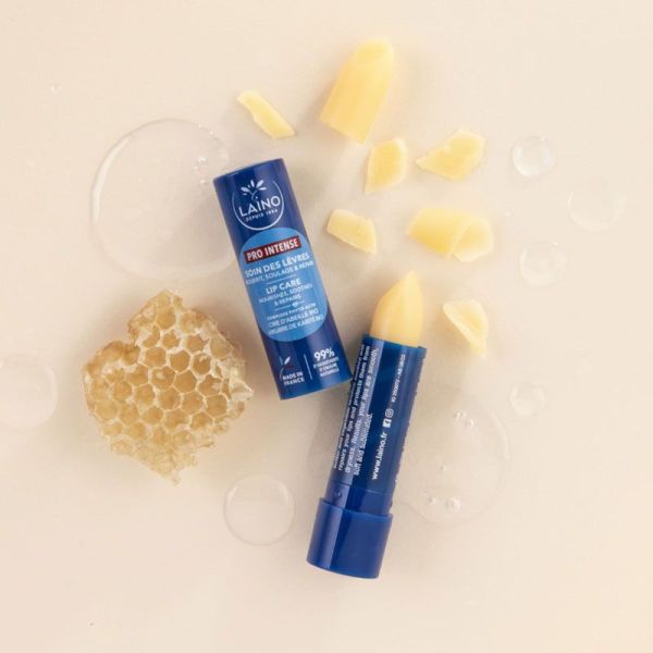 Laino Stick Soin des Lèvres Pro Intense cire d'abeille & beurre de karité bio (4 g)