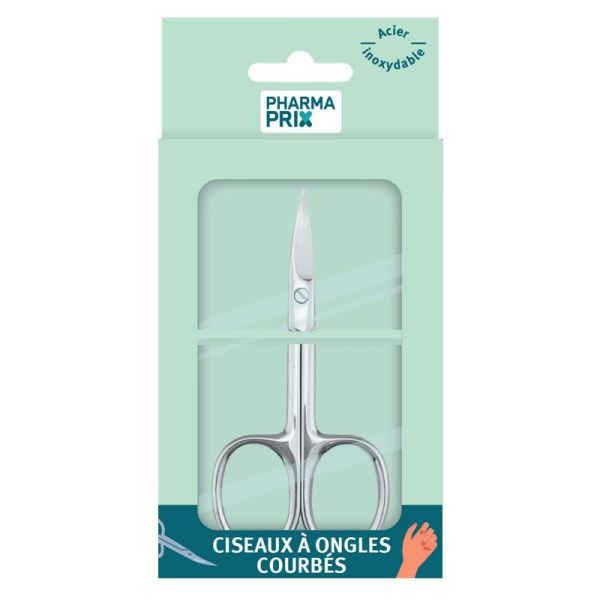 Pharmaprix Ciseaux à ongles courbés en acier inoxydable (x1)