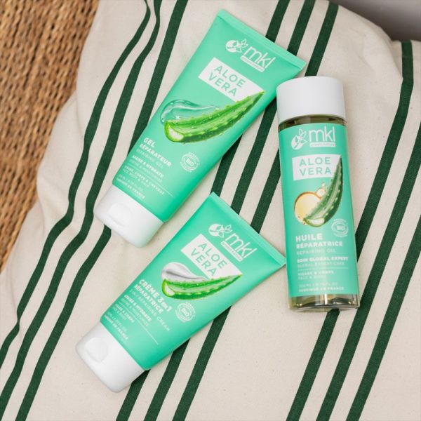 Crème réparatrice 3 en 1 à l'Aloe Vera Bio (150 ml)