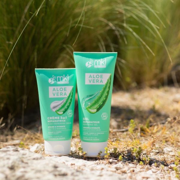 Crème réparatrice 3 en 1 à l'Aloe Vera Bio (150 ml)