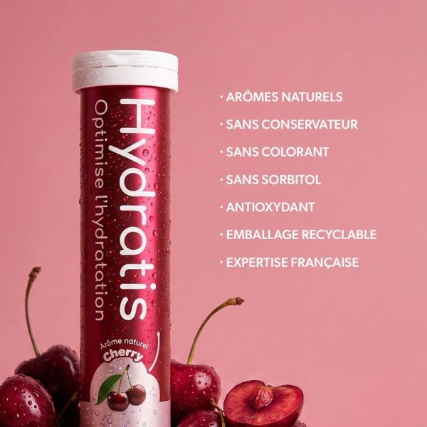Hydratis Pastilles Effervescentes Hydratation Goût Cherry édition limitée (x20)