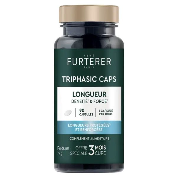Triphasic Active Grow Caps Longeur densité & force (90 capsules)