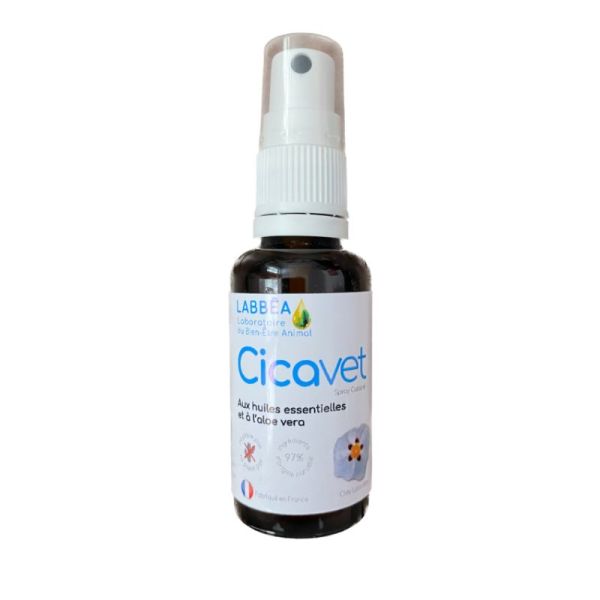 Cicavet Spray Hygiène cutanée Huile Essentielles et Aloe Vera 30Ml