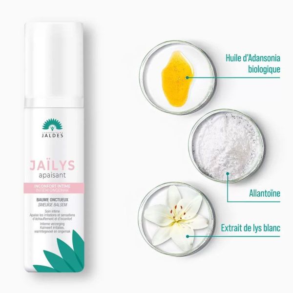 Jaïlys Apaisant baume intime onctueux soulage l'inconfort intime (50 ml)