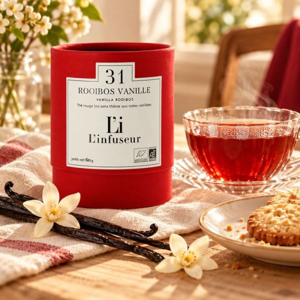 L'infuseur Thé rouge bio Rooibos Vanille n°31 (60 g)