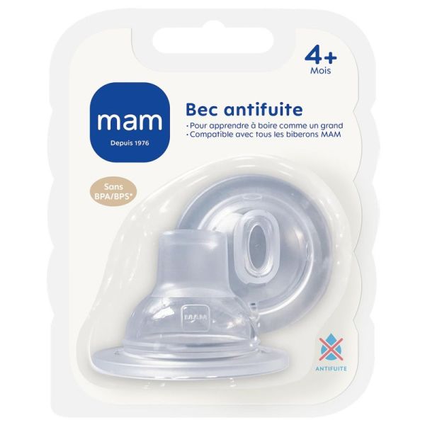 MAM Tétine Bec Anti-Fuite 4+ mois (x2)