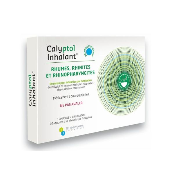 Calyptol Inhalant Décongestionnant Ampoule 5Ml pour fumigation x10