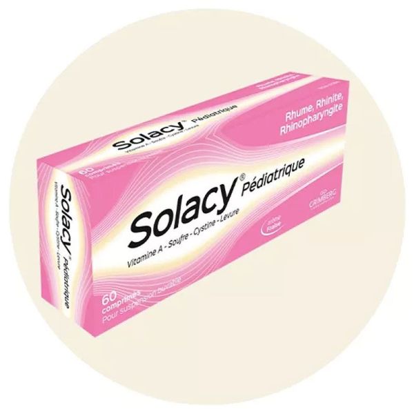 Solacy Pédiatrique affections rhinopharyngées dès 6 mois (60 comprimés pour suspension buvable)