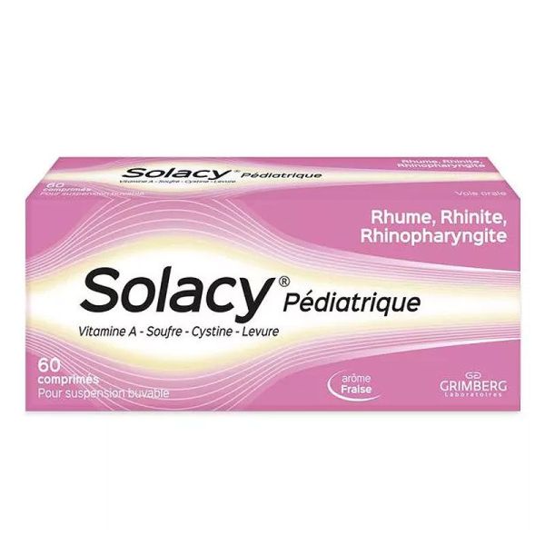 Solacy Pédiatrique affections rhinopharyngées dès 6 mois (60 comprimés pour suspension buvable)
