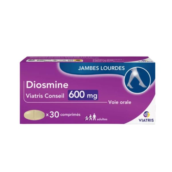 Diosmine 600Mg Jambes Lourdes Comprimé x30