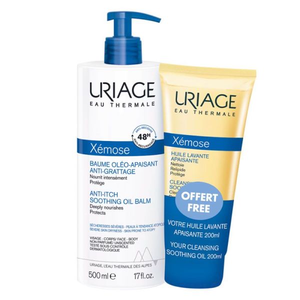 Xémose baume oléo-apaisant 500ml + huile 200ml offerte