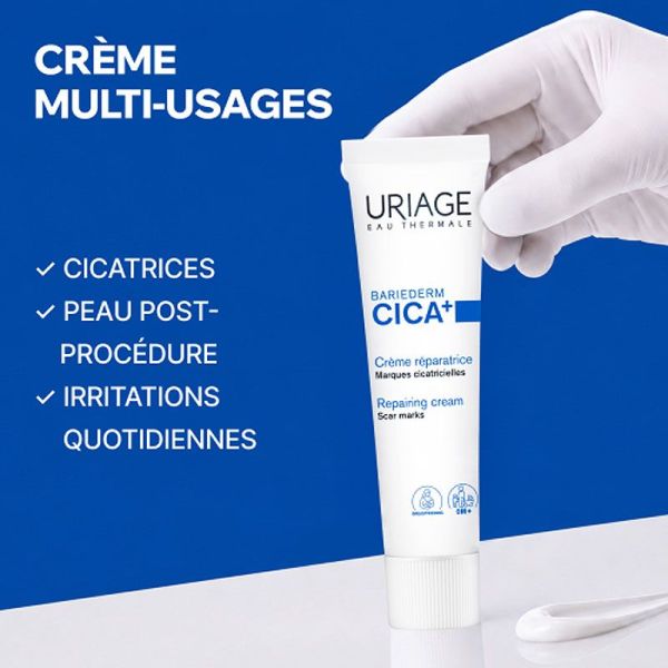 Uriage Bariéderm Cica+ Crème réparatrice marques cicatricielles (40 ml)