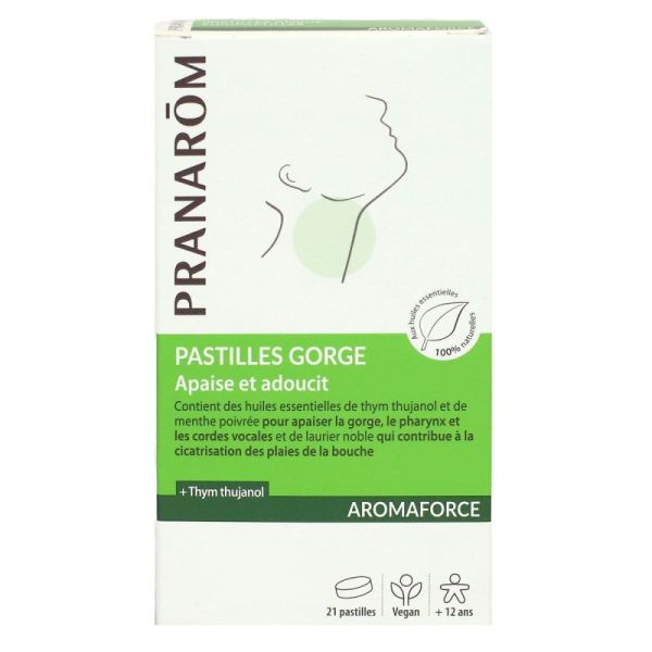 AROMAFORCE Pastilles Gorge Apaise et Adoucit