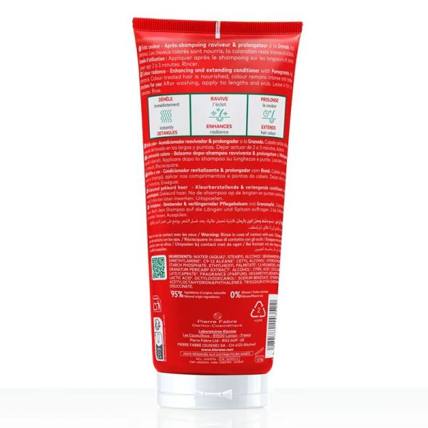 Klorane Après-Shampoing Eclat Couleur à la Grenade (200 ml)