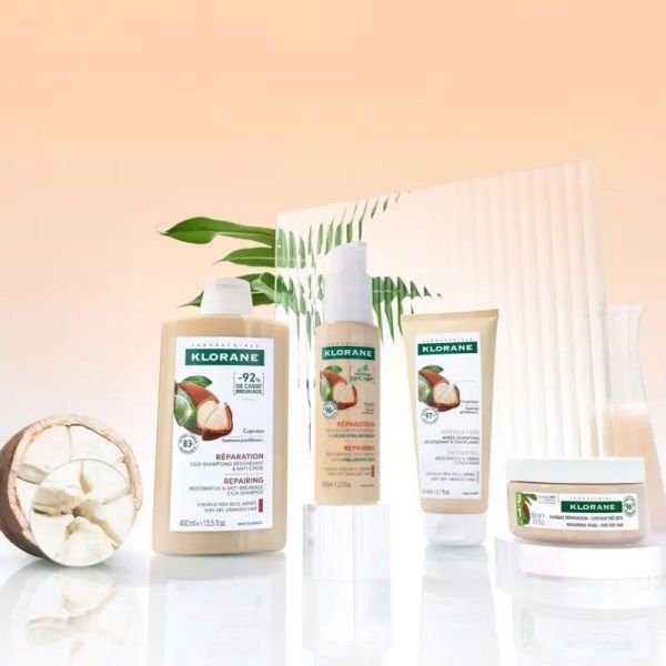 Klorane Réparation Après-Shampoing régénérant & disciplinant au Cupuaçu bio (200 ml)