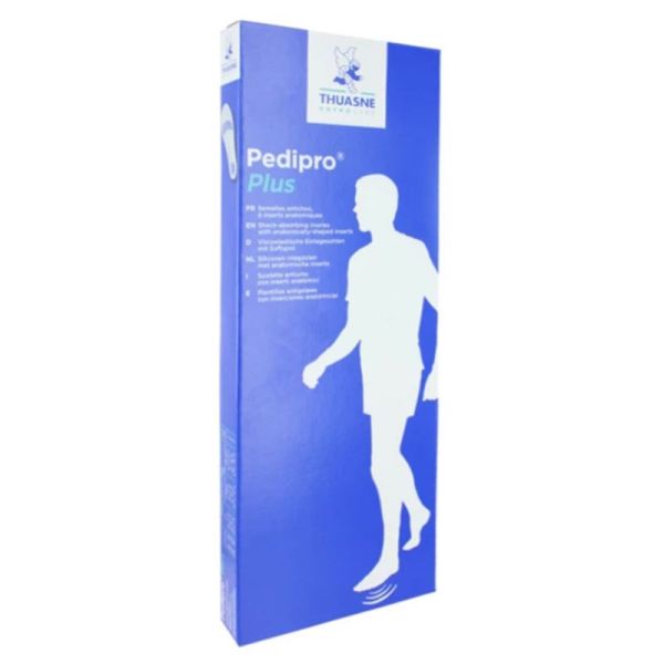 Pedipro Plus Semelles silicones avec inserts anatomiques douleurs talons & pieds (Taille 2)