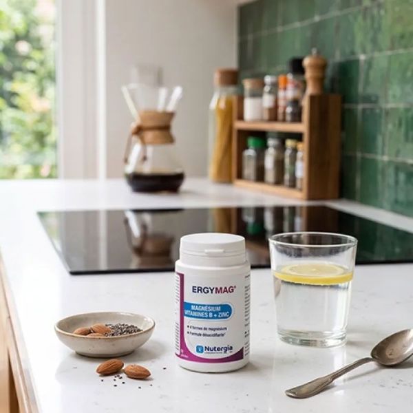 Nutergia Ergymag Magnésium Vitamines B & Zinc (90 gélules + 18 offertes)