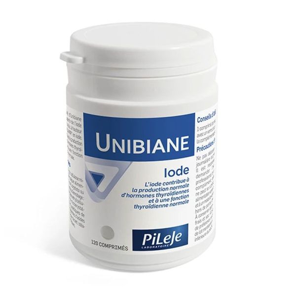 PiLeJe Unibiane Iode maintien de la  fonction thyroïdienne (120 comprimés)