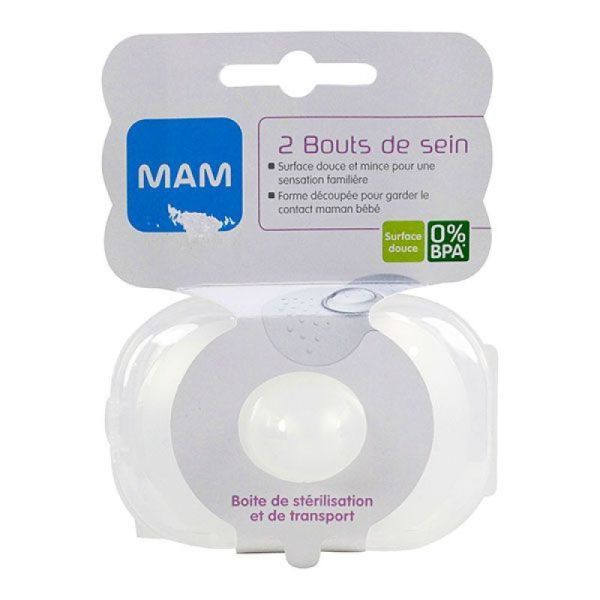 MAM Bouts de Sein en Silicone Taille S x2