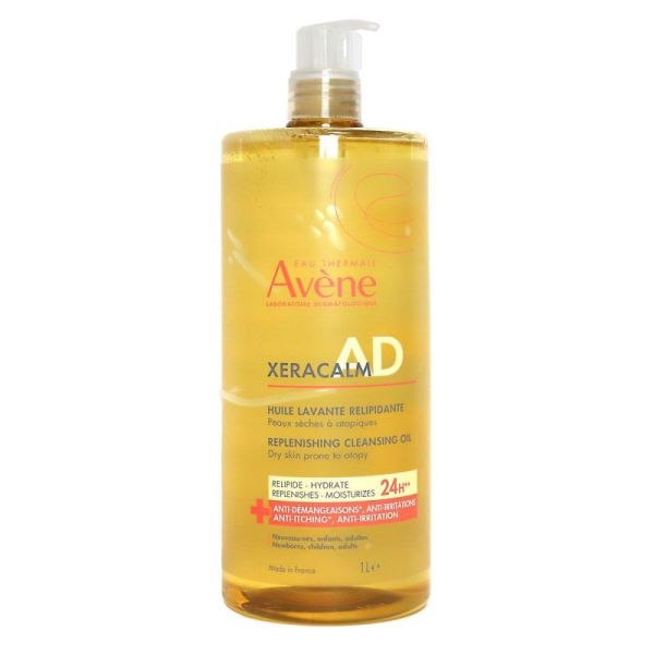 Avène Xeracalm AD Huile Lavante Relipidante peaux sèches à atopiques (1 L)
