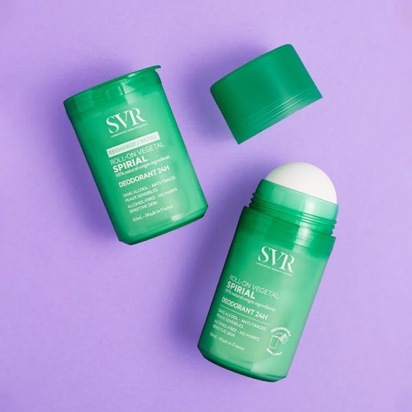 SVR Spirial Déodorant Roll-On végétal 24h (50 ml, rechargeable)
