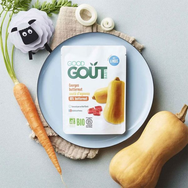 Good Goût Baby Plat bio courges butternut & sauté d'agneau bébé dès 6 mois (190 g)