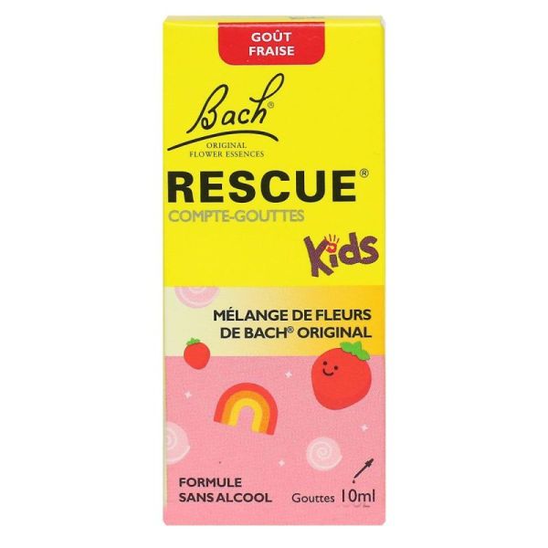 Rescue Bach Kids mélange de fleurs de Bach original goût Fraise (10 ml)