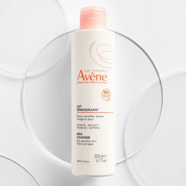 Avène Lait Démaquillant peaux sèches et sensibles visages et yeux (200 ml)