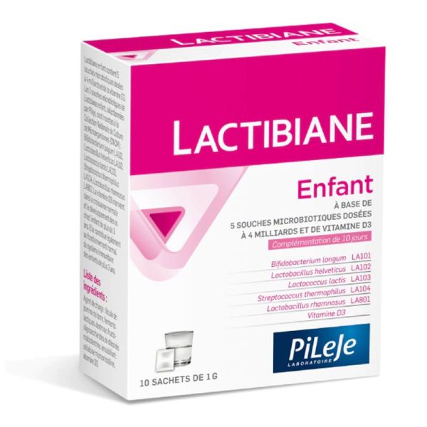 PiLeJe Lactibiane Enfant 1G microbiote intestinal (10 sachets)
