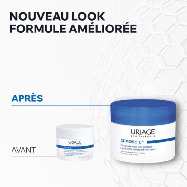 Xémose C8+ Cérat Relipidant anti-grattage peaux très sèches à tendance atopique (200 ml)