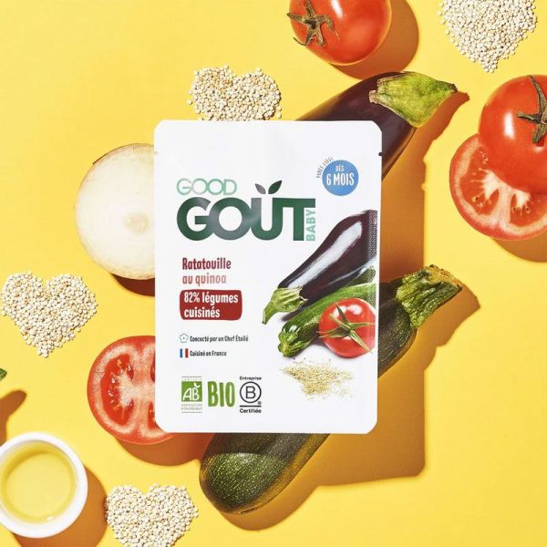 Good Goût Baby Plat végétarien Ratatouille au Quinoa bébé dès 6 mois (190 g)