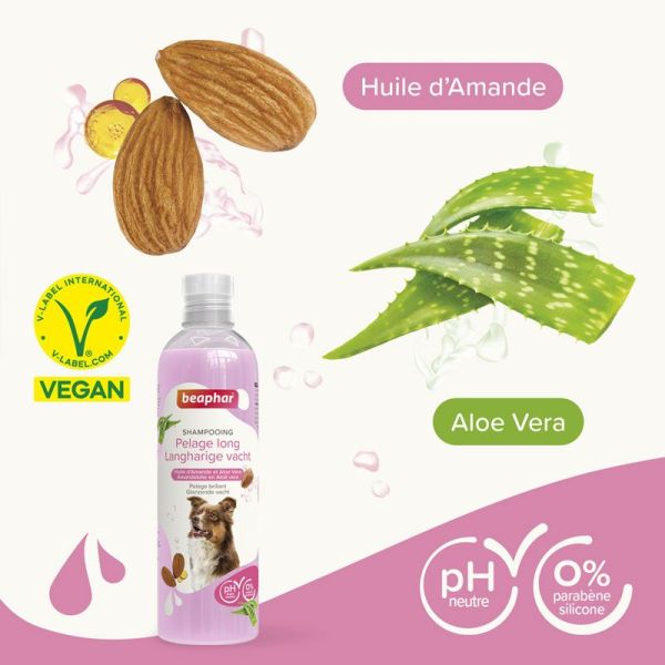 Beaphar Essentiel Shampoing pour chien au pelage long (250 ml)