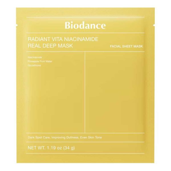 Biodance Radiant Vita Niacinamide Real Deep Mask masque illuminateur et unifiant (x1)
