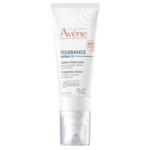 Avène Tolérance Hydra-10 Crème hydratante peaux sensibles sèches à très sèches (40 ml)