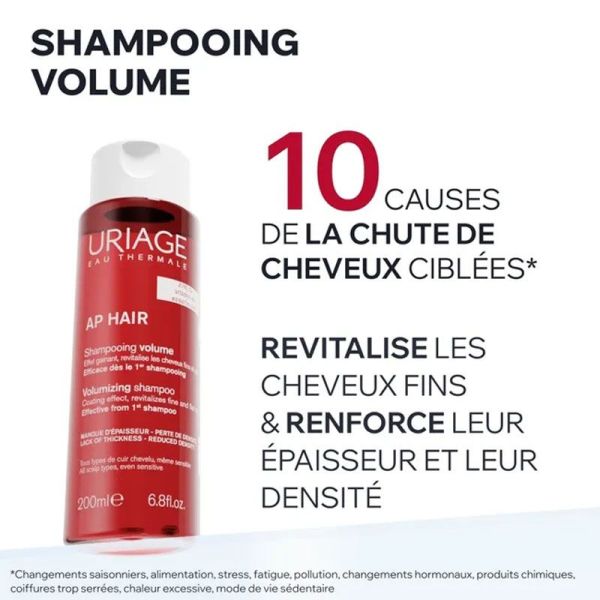 Uriage AP Hair Shampoing Volume gainant et revitalisant (200 ml)