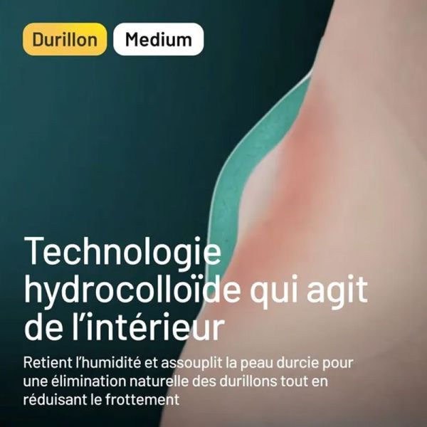 Pansements Durillons moyen format, reste en place (x6)