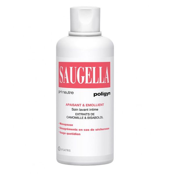 Saugella Poligyn Soin Lavant Intime spécial ménopause (500 ml)