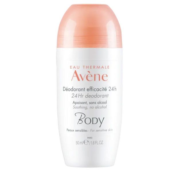 Avène Body Déodorant efficacité 24H apaisant, sans alcool, peaux sensibles (50 ml)
