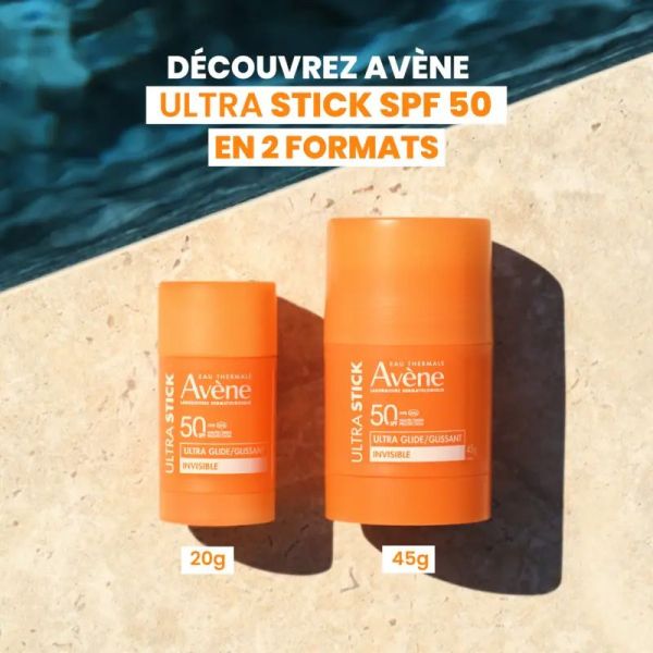 Avène Ultra Stick SPF50 ultra glissant, invisible (45 g)