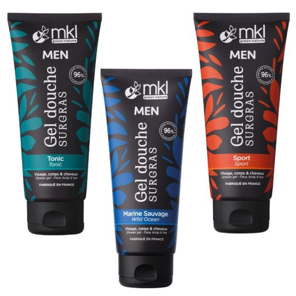 MKL Green Nature Coffret Trio Essentiel Homme 2026 (3 gels douche 100 ml