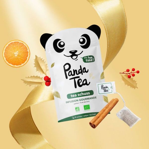 Panda Tea Teaschuss infusion gourmande bio parfum fruit des bois (18 sachets)