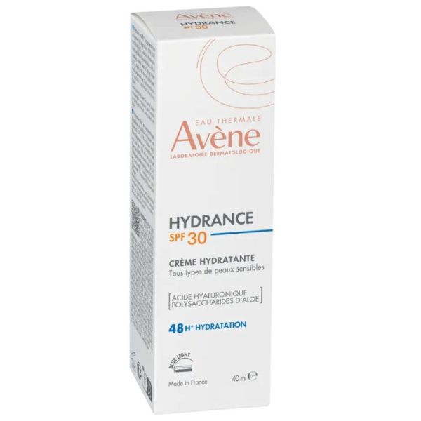 Avène Hydrance SPF 30 Crème hydratante 48h tous types de peaux sensibles (40 ml)